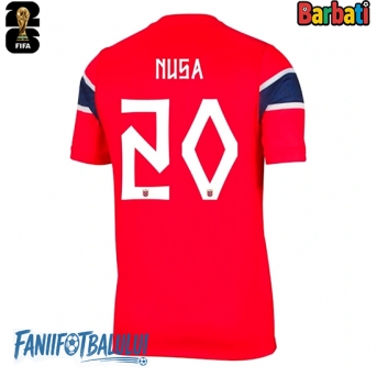Norvegia Antonio Nusa #20 Tricou Fotbal Replică Mondial 2026 Barbati Acasa